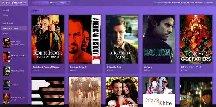 PHP movie and tv series NETFLIX clone script  